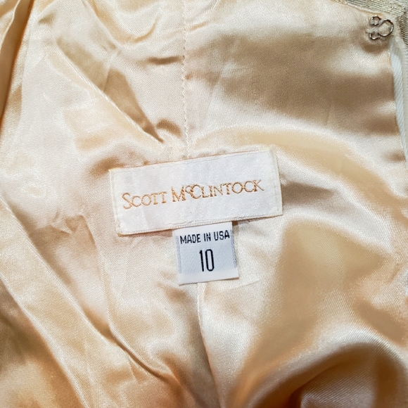 Vintage Scott McClintock Formal Prom Wedding Damask Tapestry Dress Gown  Sz 10 - Picture 11 of 11